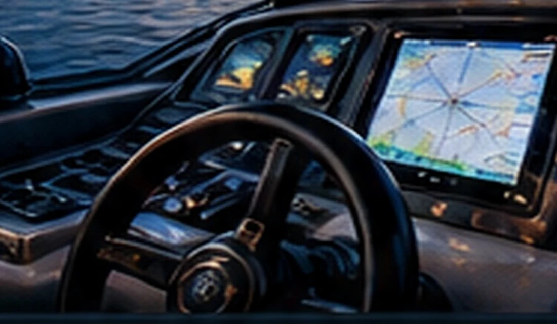 Illustrative marine cockpit electronics